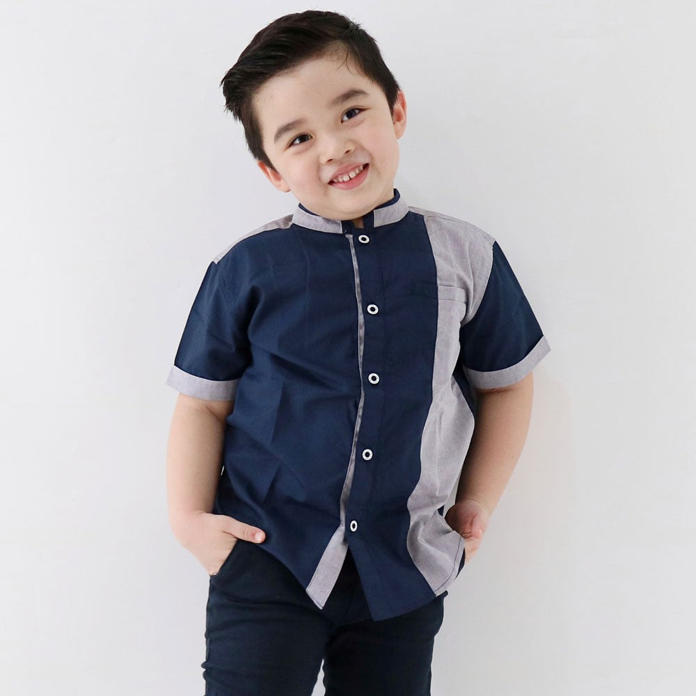 KEMEJA PENDEK KOKO ANAK KKL02