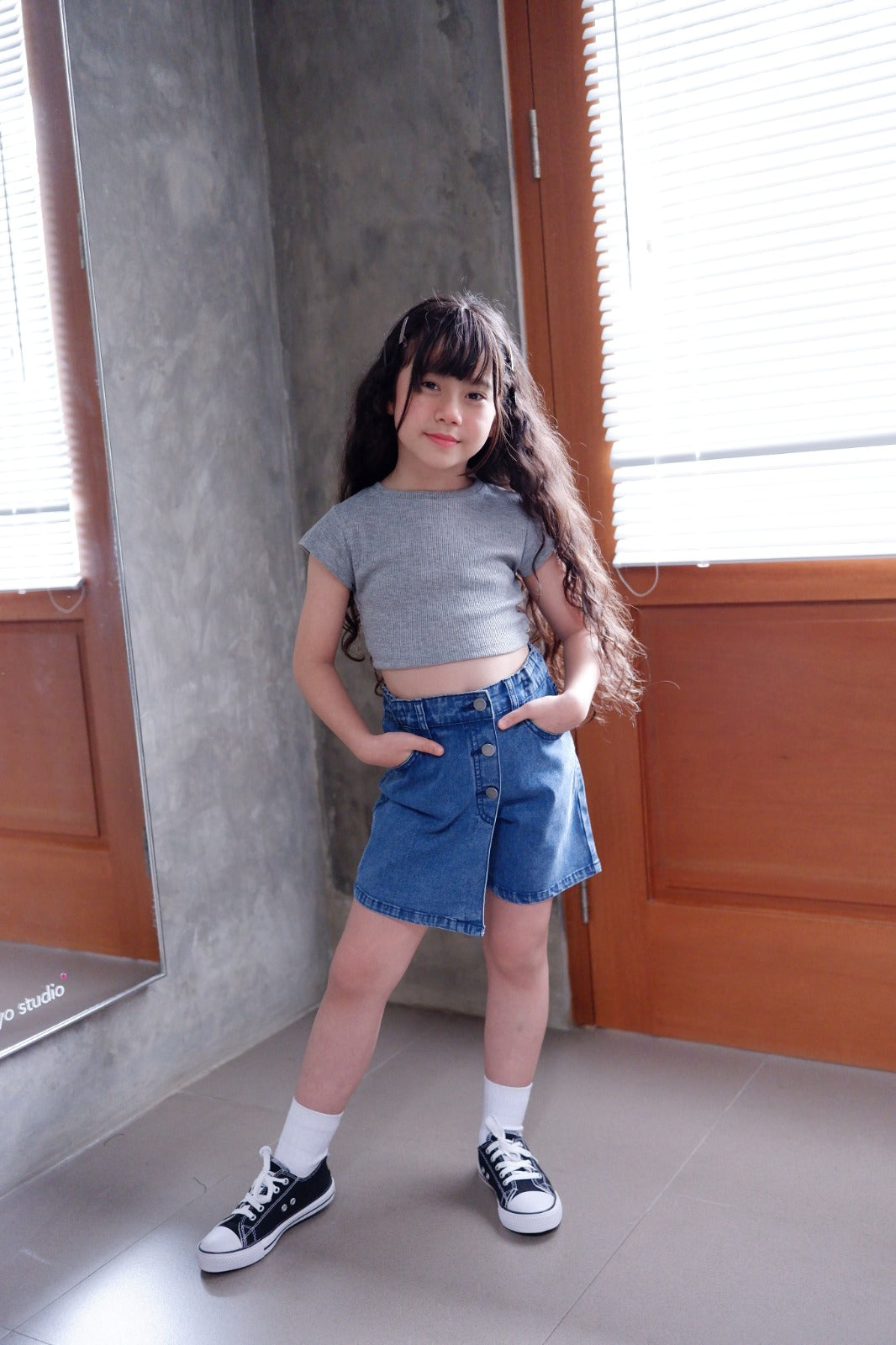 CELANA ROK JEANS ANAK PEREMPUAN JC03