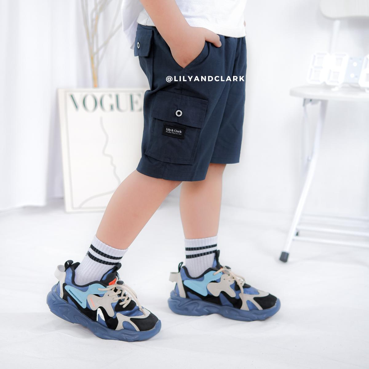 Celana Cargo Pendek Anak Navy - CAP02