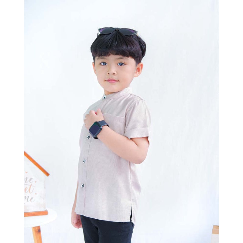 KEMEJA PENDEK ANAK LINEN KL04