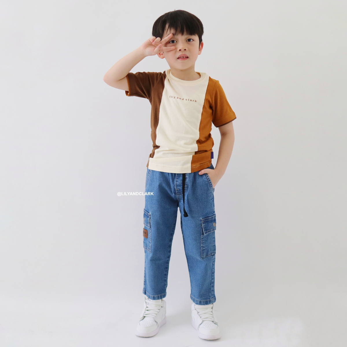 Lily And Clark Jeans Anak Warna Denim Biru - CJL01