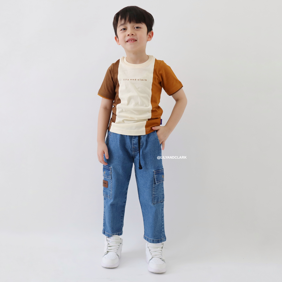 Lily And Clark Jeans Anak Warna Denim Biru - CJL01