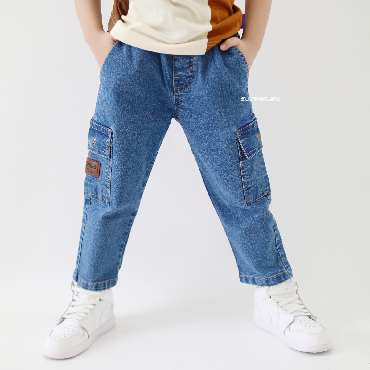Lily And Clark Jeans Anak Warna Denim Biru - CJL01