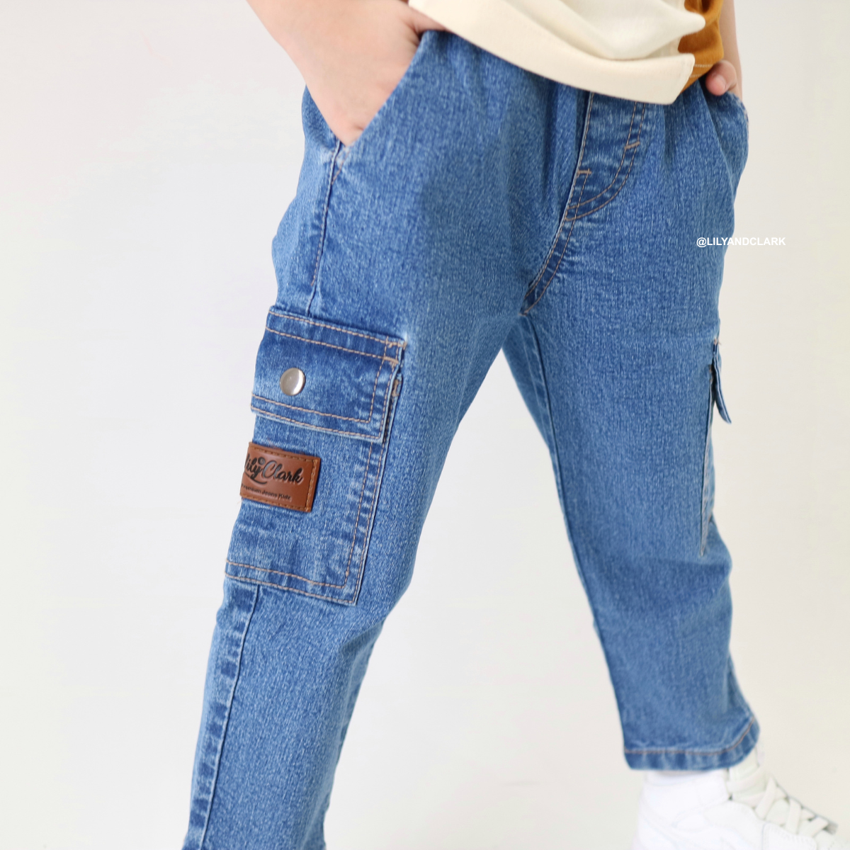 Lily And Clark Jeans Anak Warna Denim Biru - CJL01