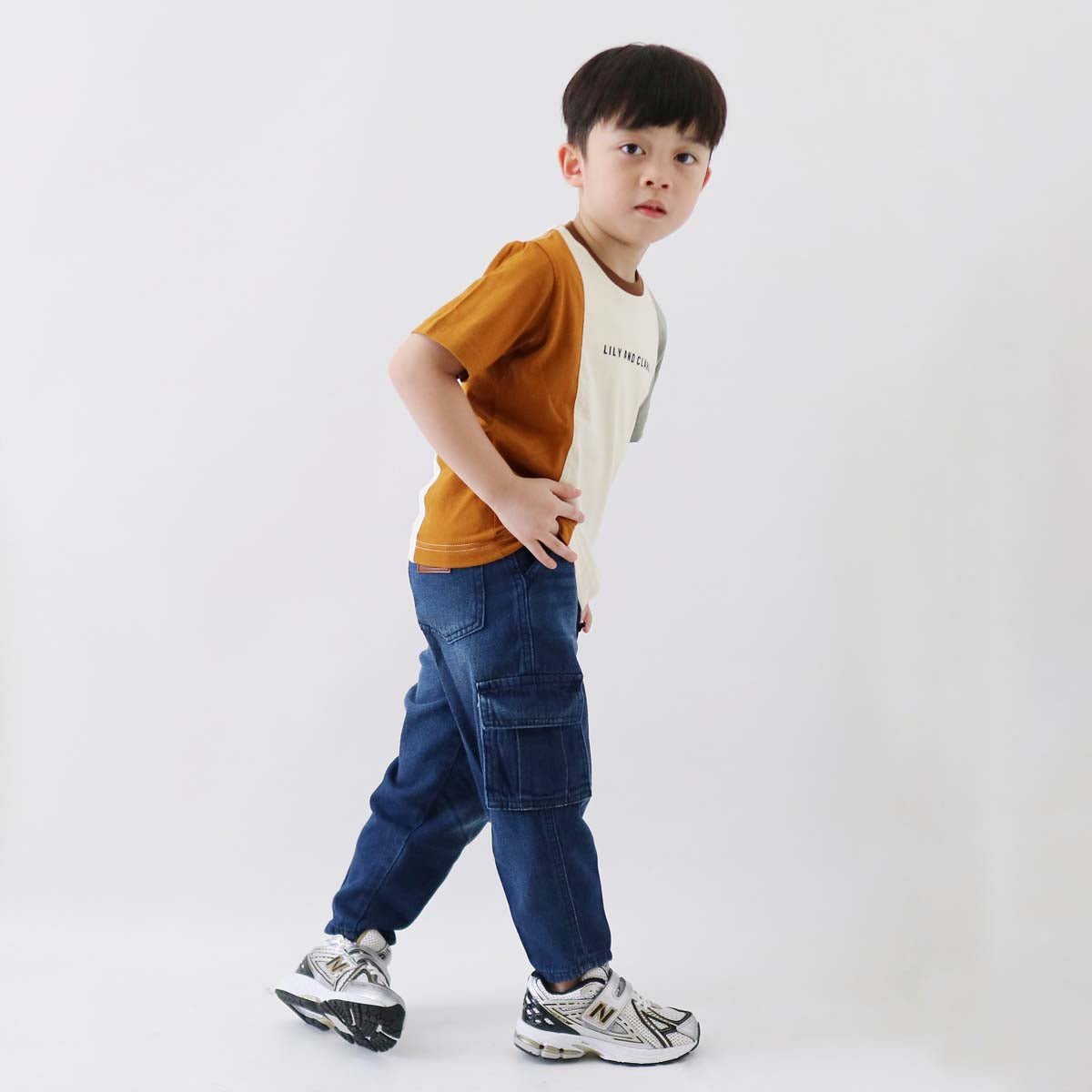 Lily And Clark Kaos Anak Warna Sage Combine - KLC126-SAGE