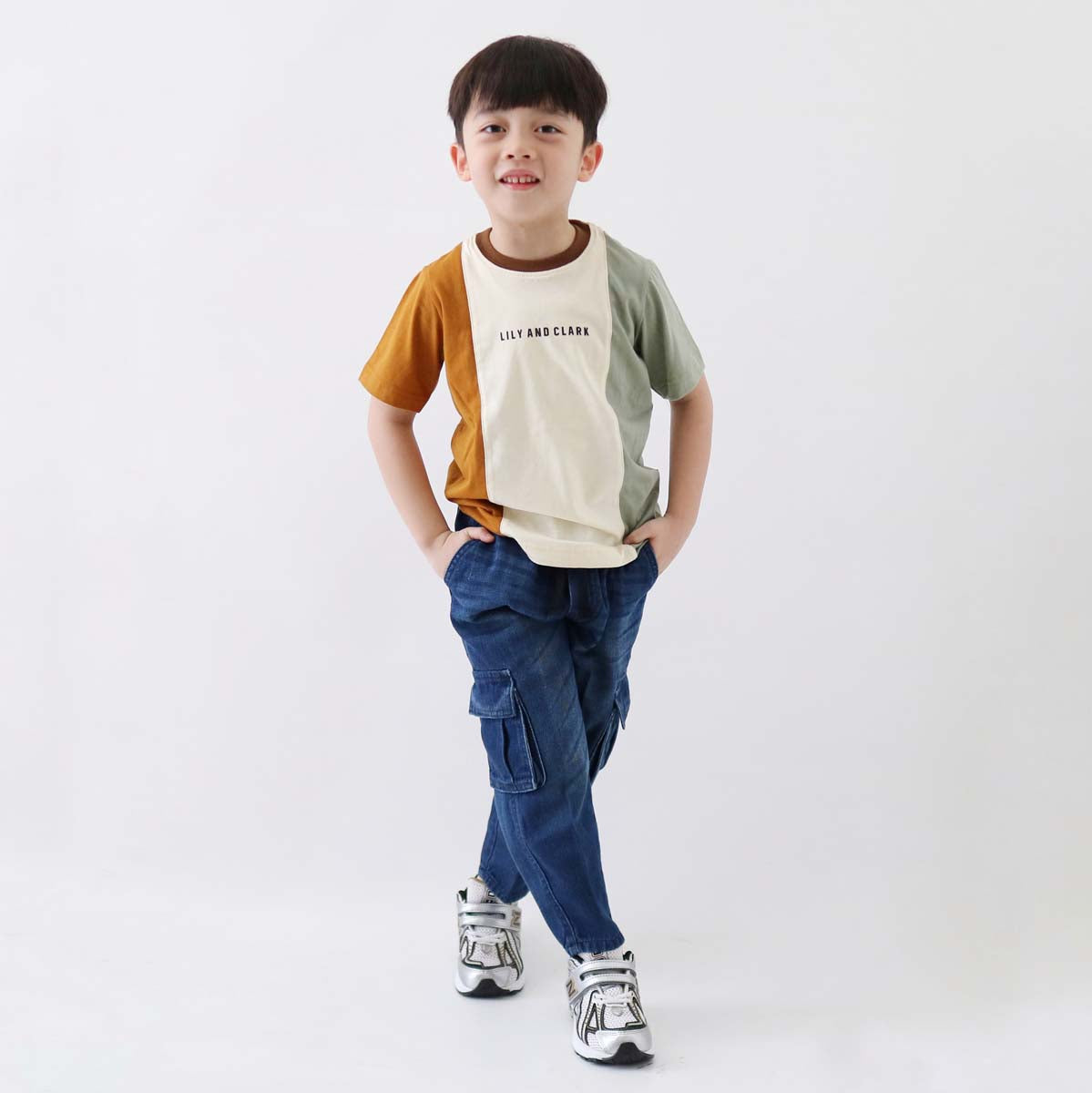Lily And Clark Kaos Anak Warna Sage Combine - KLC126-SAGE