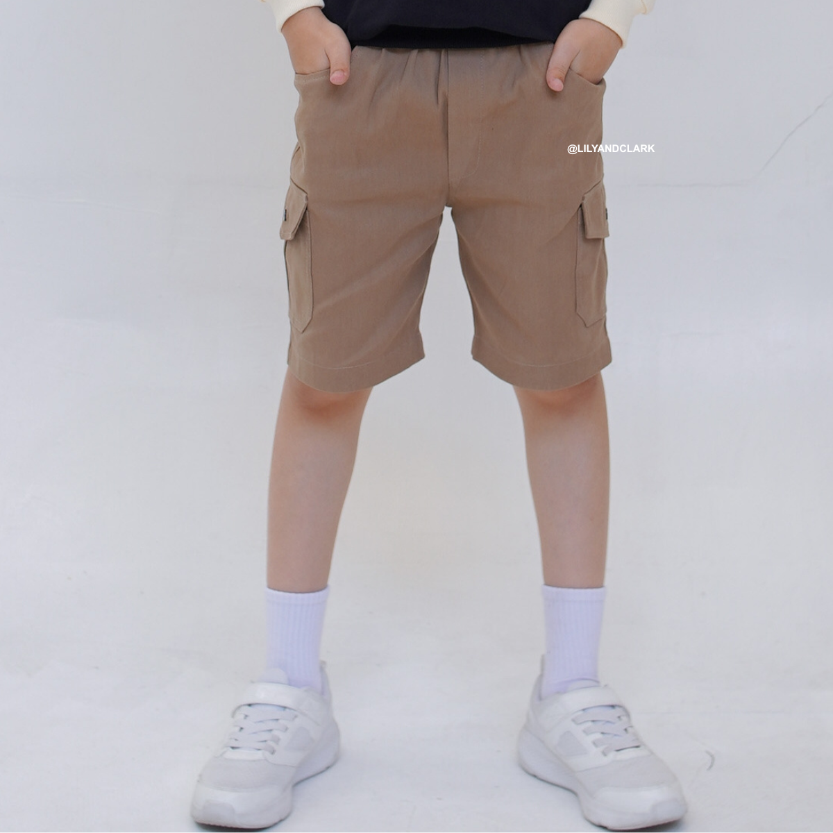 Lily And Clark Celana Cargo Chino Pendek CGP01 KHAKI