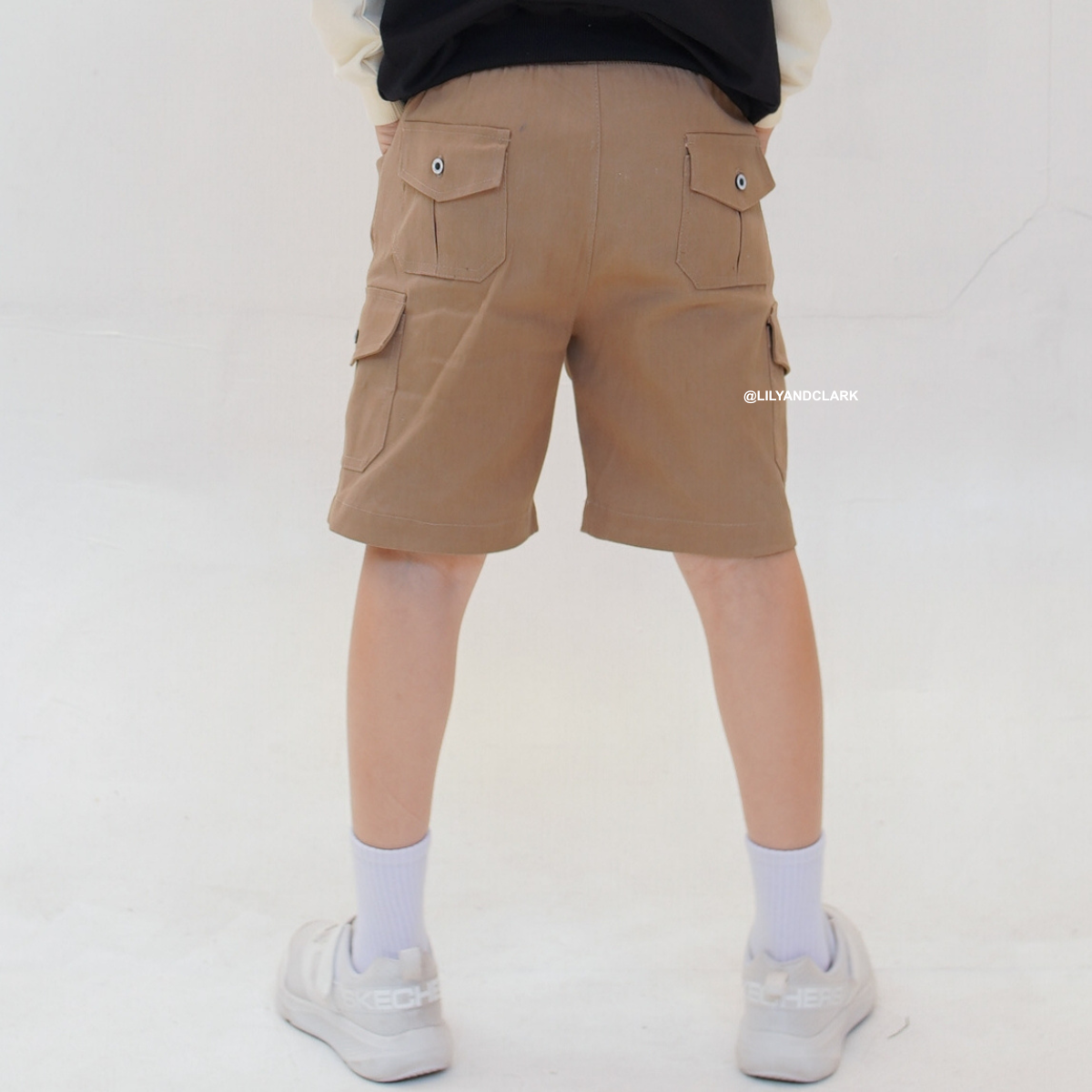 Lily And Clark Celana Cargo Chino Pendek CGP01 KHAKI