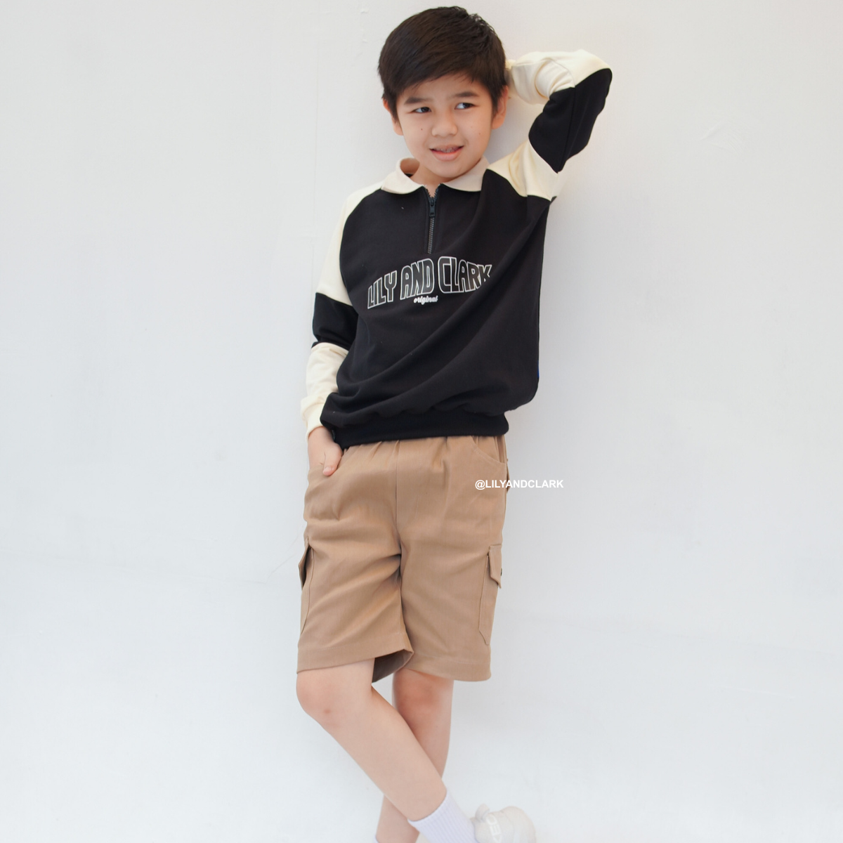 Lily And Clark Celana Cargo Chino Pendek CGP01 KHAKI