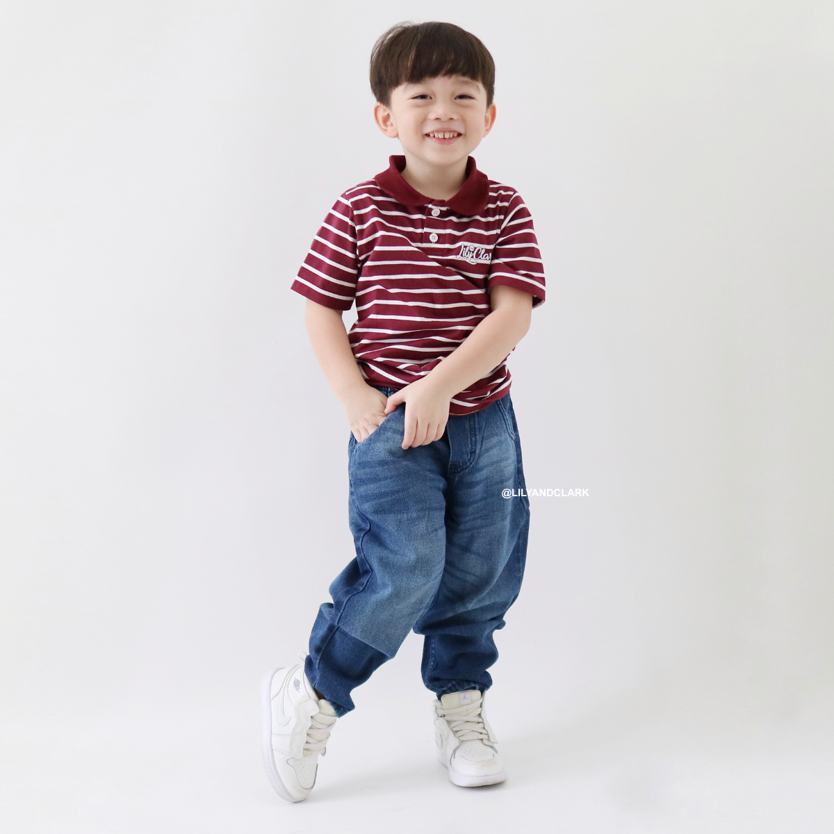 LILY AND CLARK Celana Jeans Baggy Basic Anak JBB01