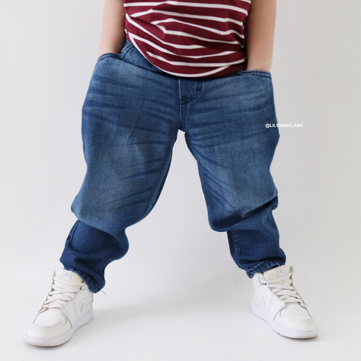 LILY AND CLARK Celana Jeans Baggy Basic Anak JBB01