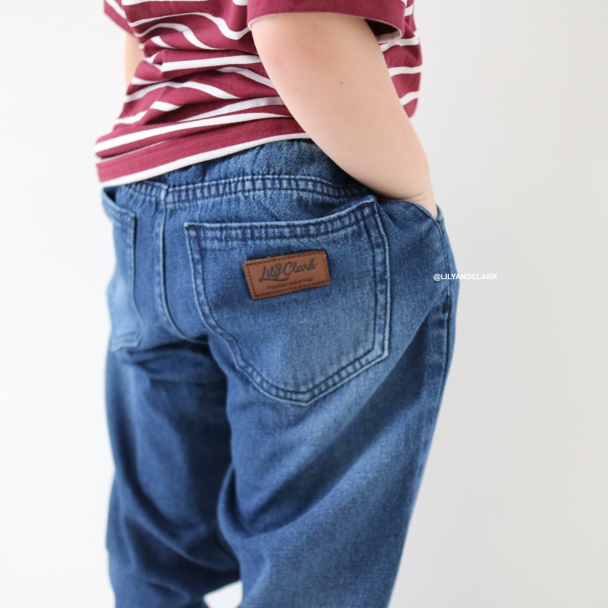 LILY AND CLARK Celana Jeans Baggy Basic Anak JBB01