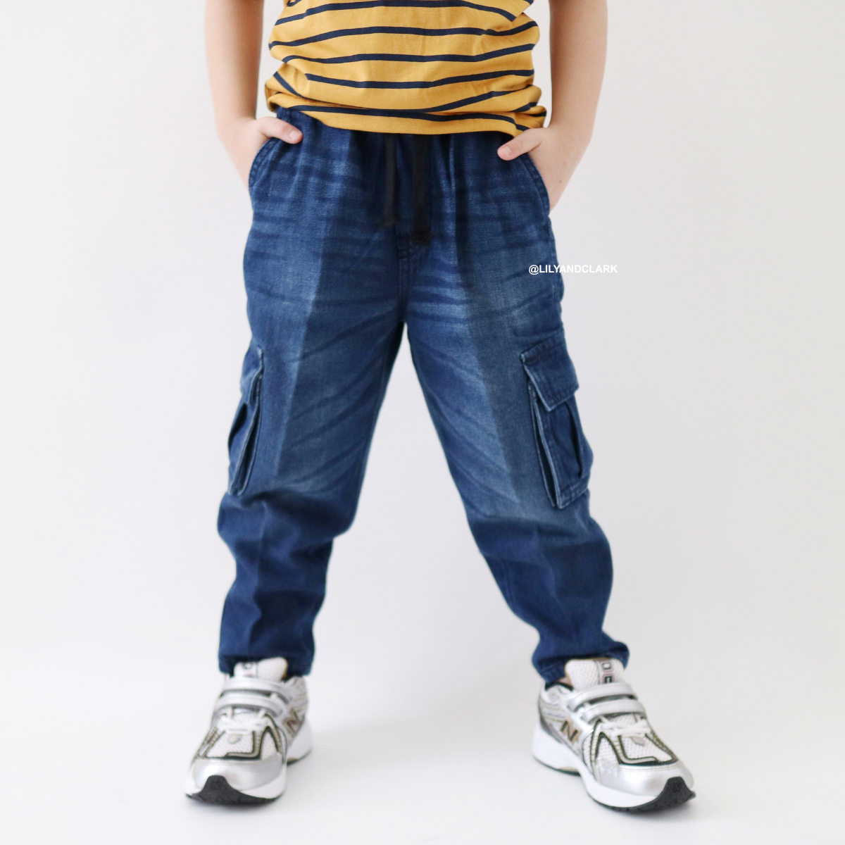 Lily And Clark Celana Jeans BAGGY CARGO ANAK JBC01