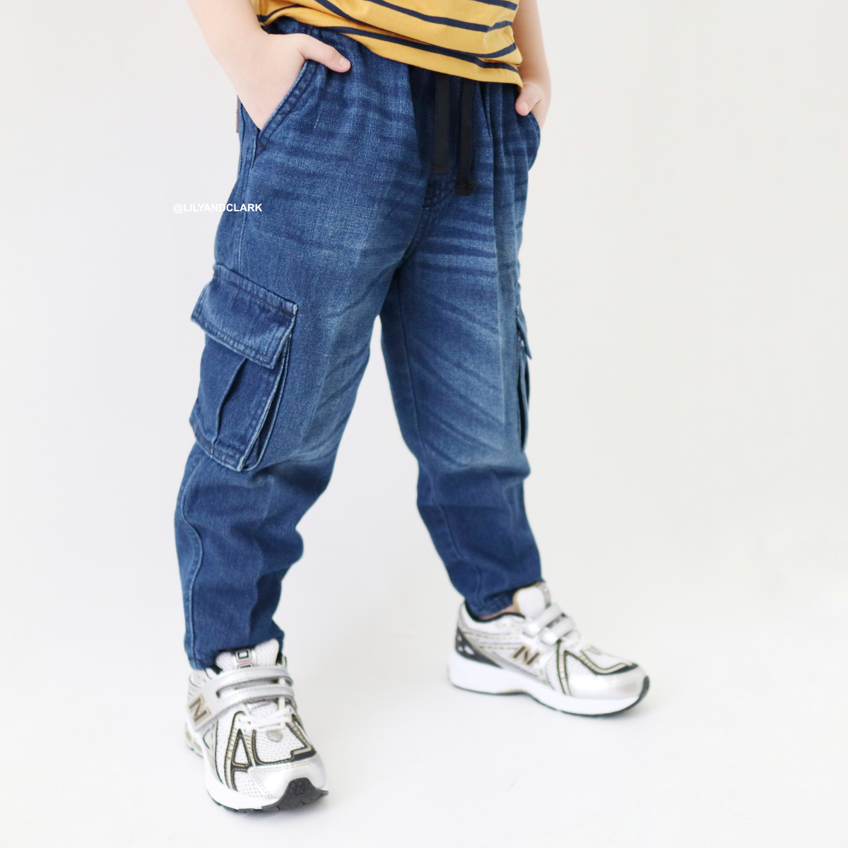 Lily And Clark Celana Jeans BAGGY CARGO ANAK JBC01