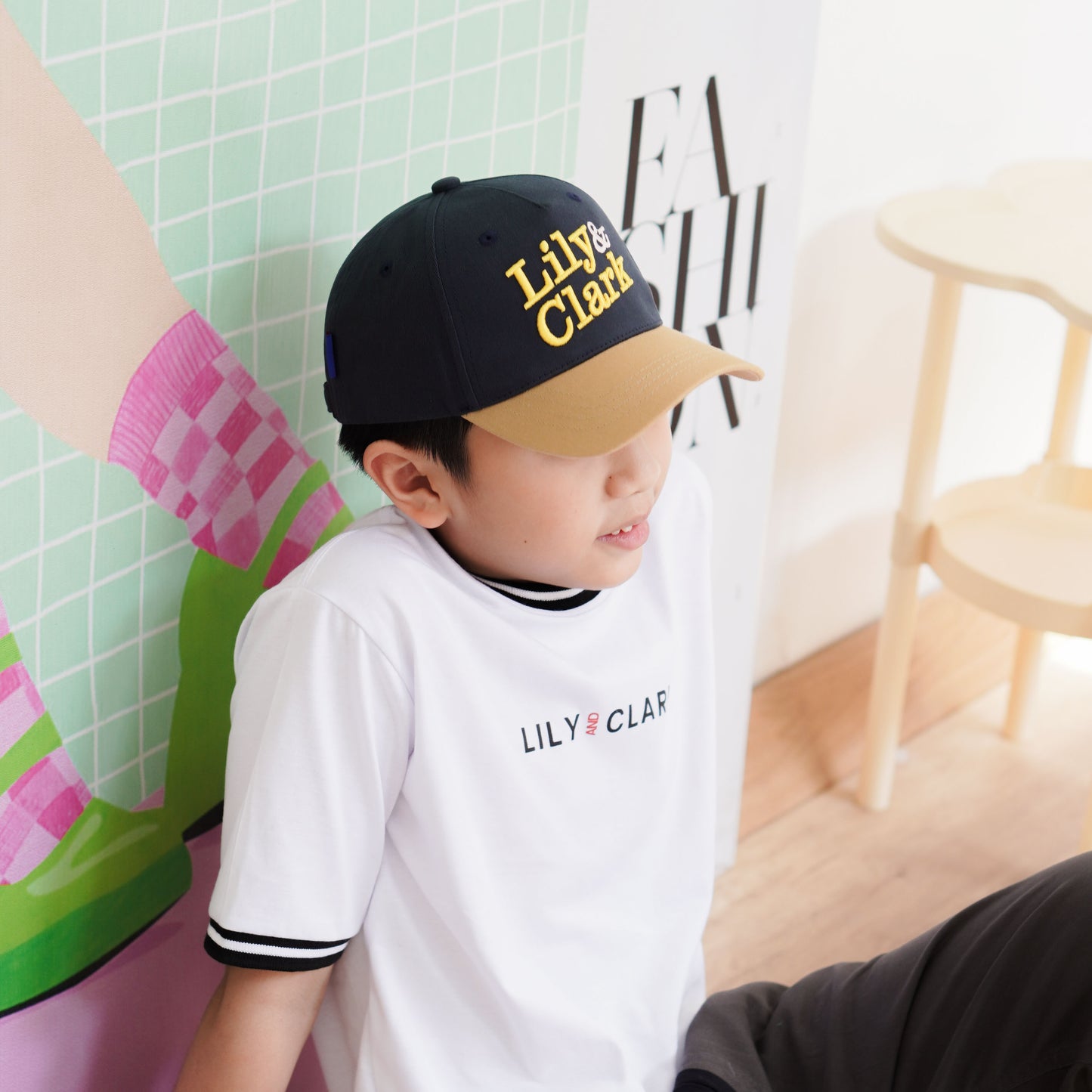LILY AND CLARK TOPI BASEBALL Anak PREMIUM V2 Warna Navy combine TB19