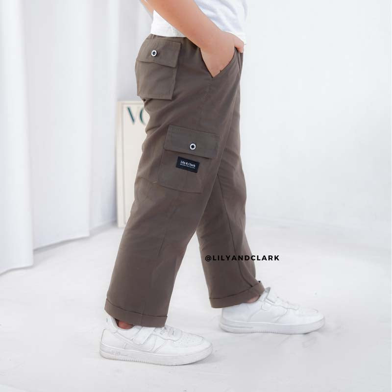 Celana Cargo Basic Abu CA04