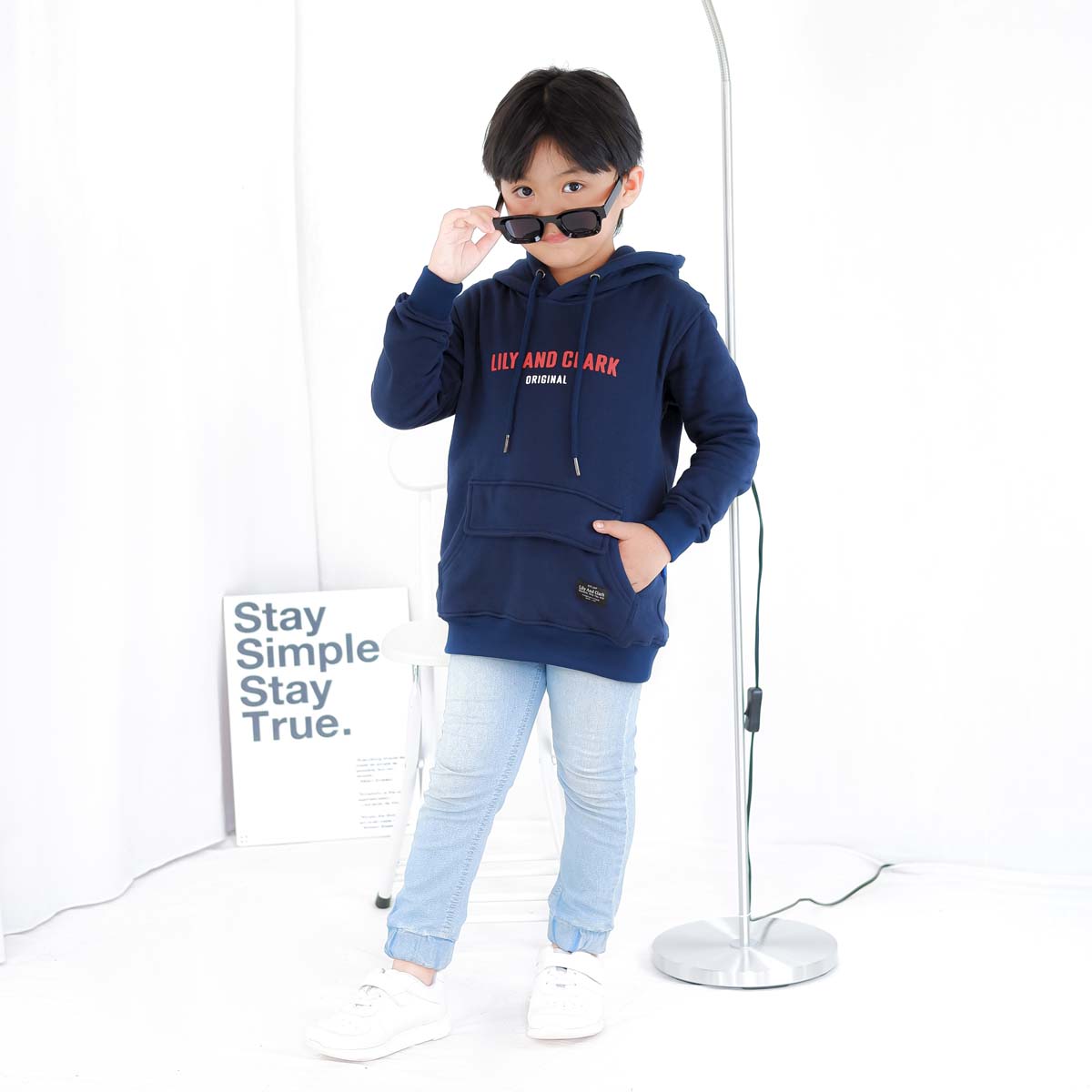 Hoodie Anak Navy HD05