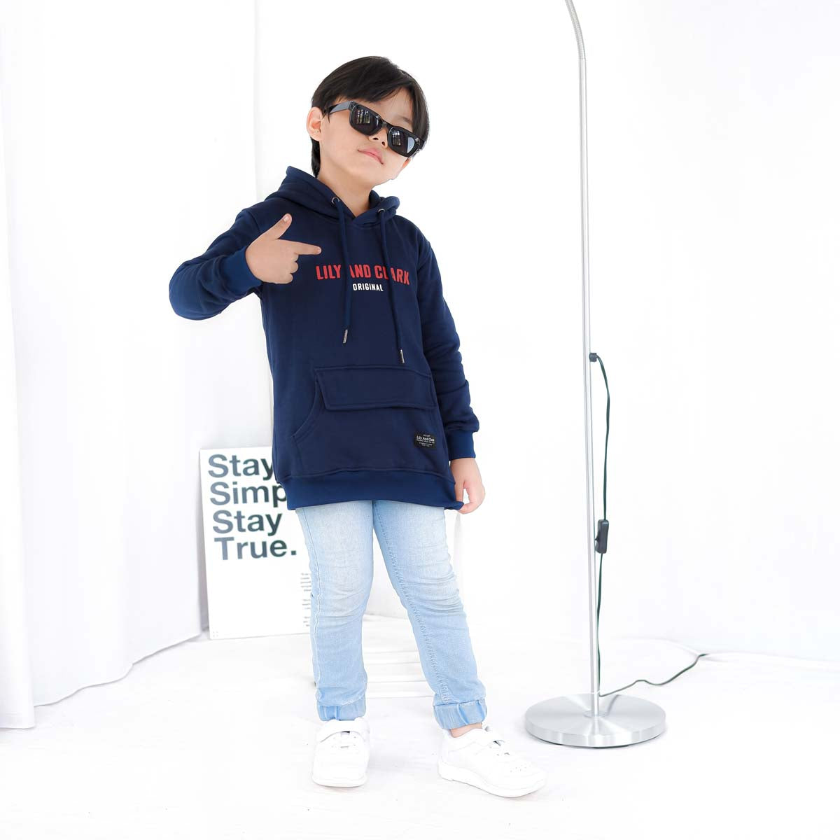 Hoodie Anak Navy HD05