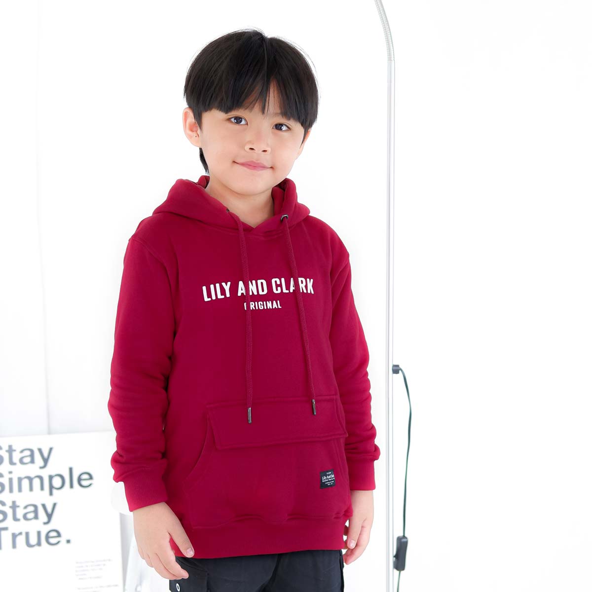 Hoodie Anak Maroon HD04