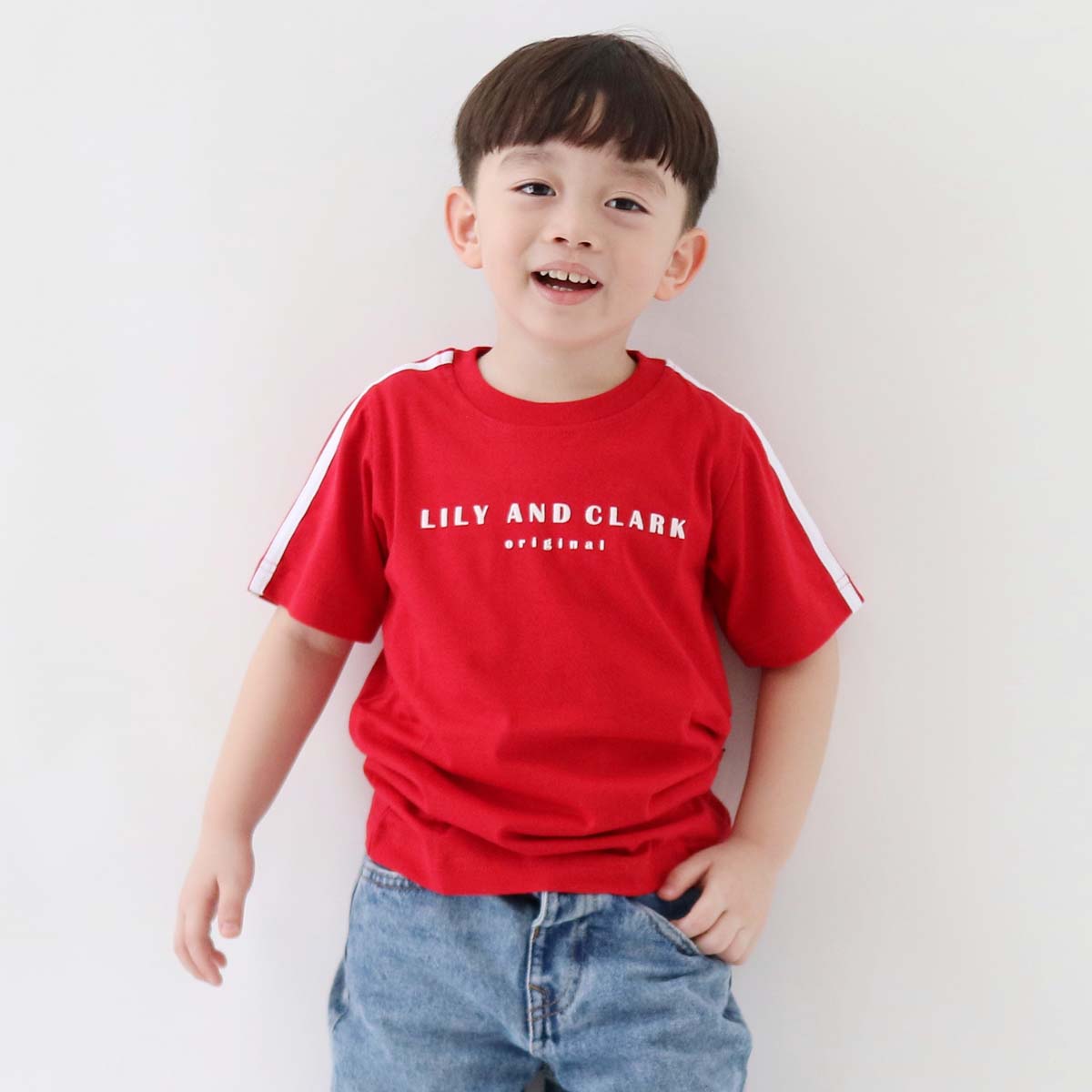 Lily And Clark Kaos Anak KLC65-MERAH