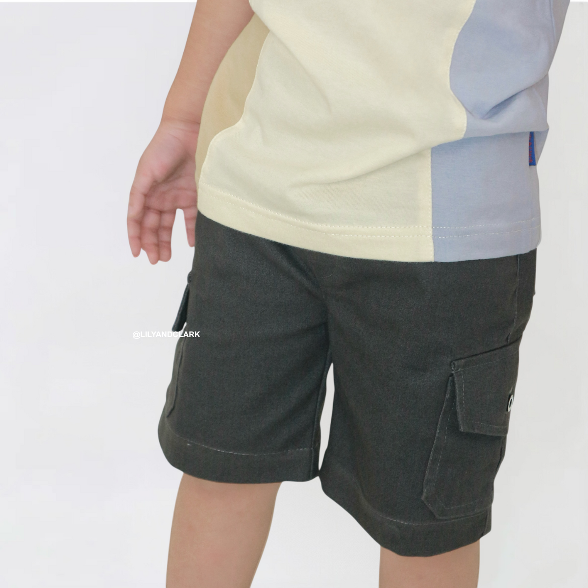 Lily And Clark Celana Pendek Cargo Chino CGP04 Abu
