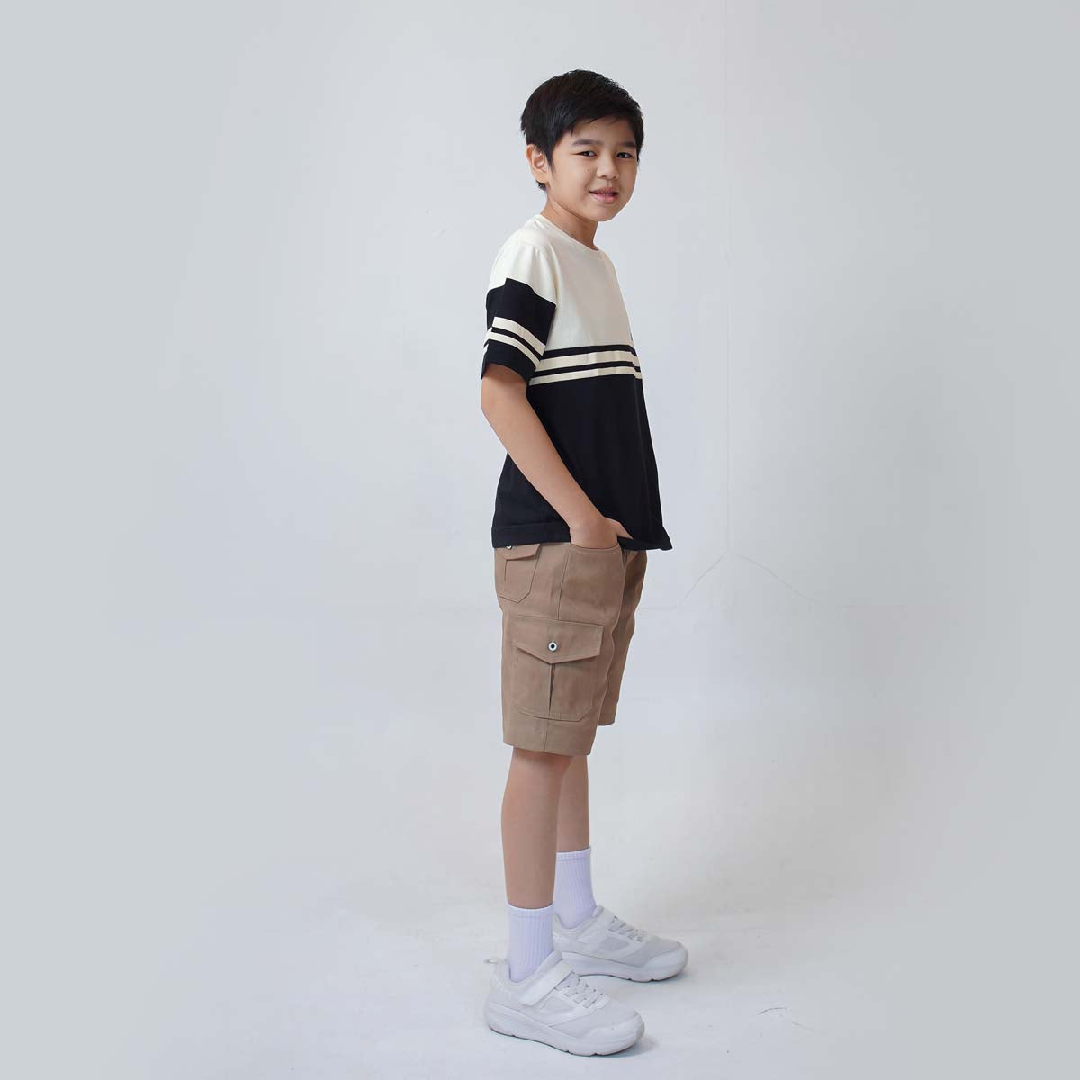 Lily And Clark Kaos Anak Warna Hitam Combine - KLC128-HITAM