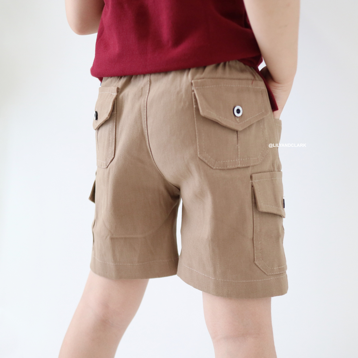 Lily And Clark Celana Cargo Chino Pendek CGP01 KHAKI