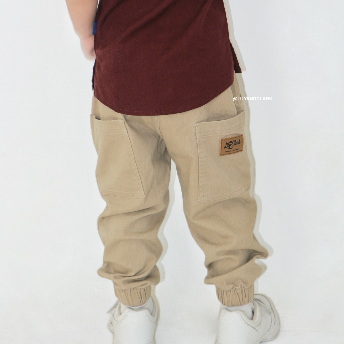 Lily And Clark Celana Chino BAGGY PANTS JOGER CBJ01 KHAKI