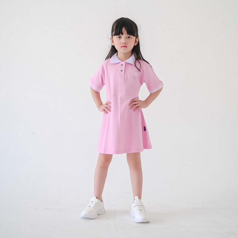 Lily And Clark Dress Polo Anak Warna Pink - DP01