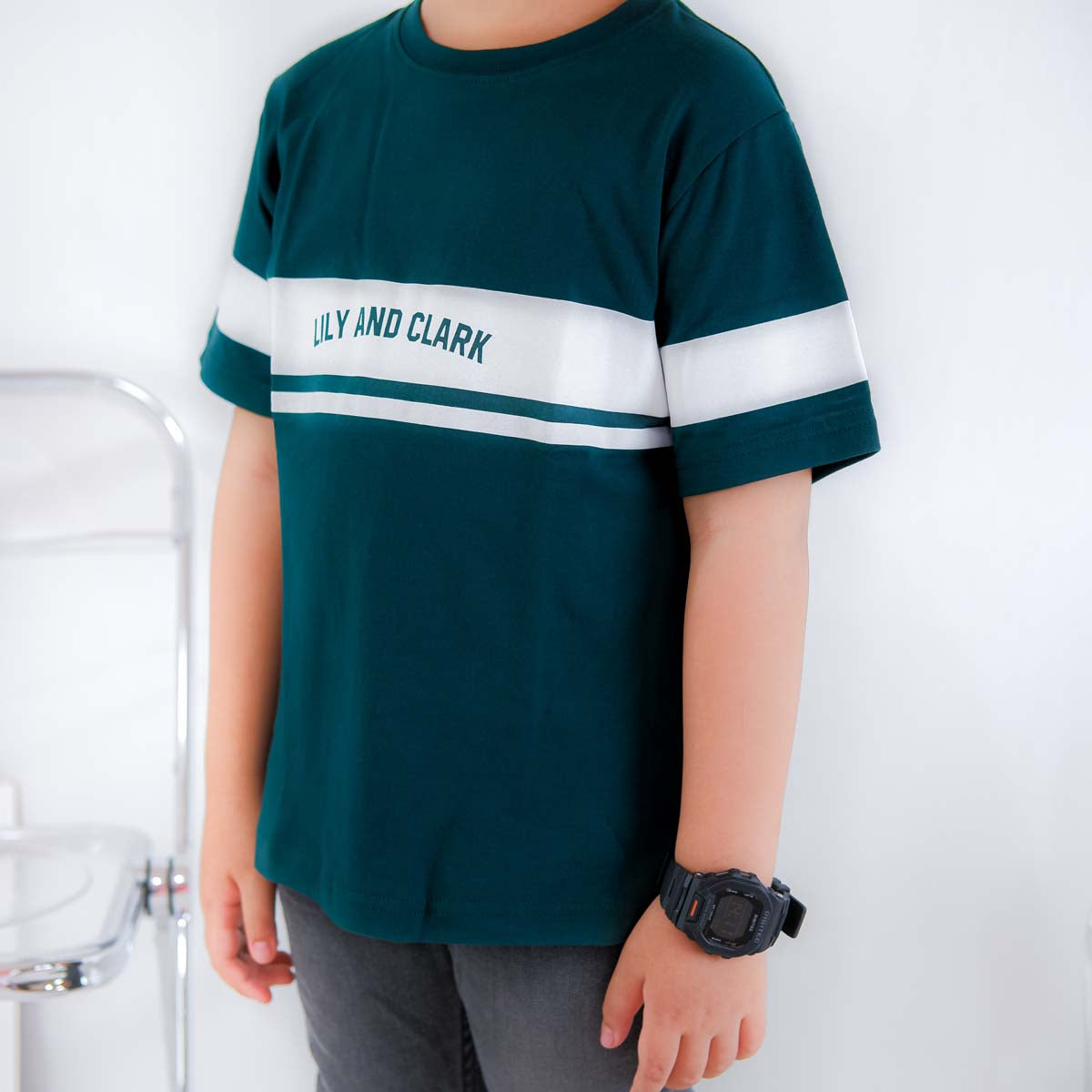 Lily And Clark Kaos Anak Laki-Laki Warna Hijau - KLC122-HIJAU