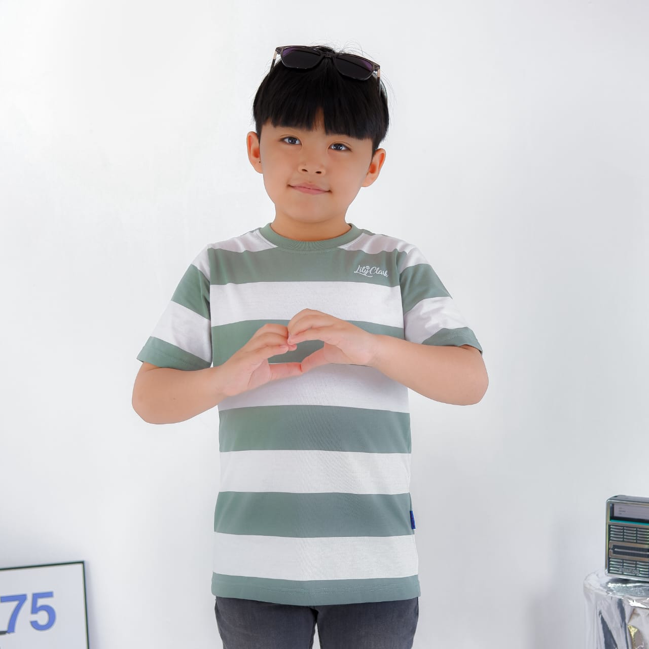 KAOS ANAK KLC112 SAGE PUTIH