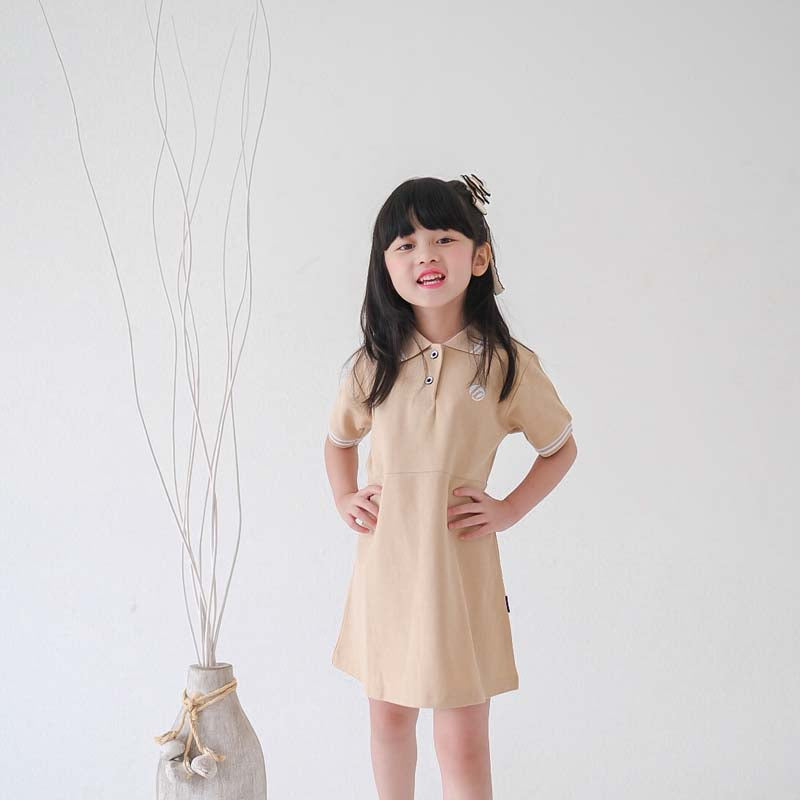 Lily And Clark Dress Polo Anak Warna Moca - DP02