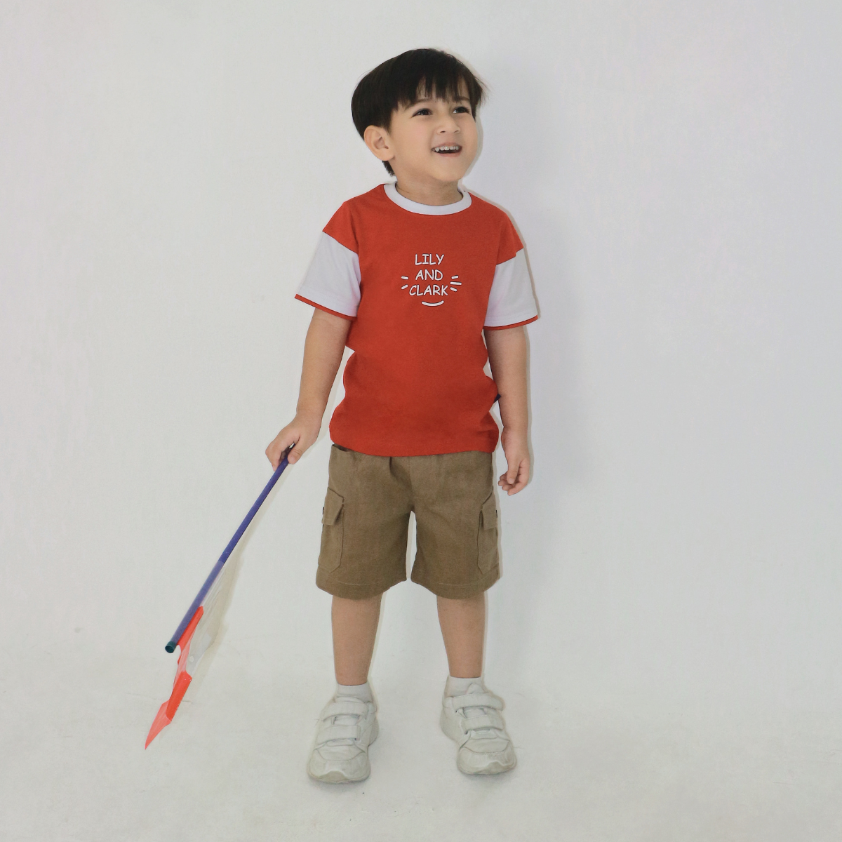 Lily And Clark Kaos Anak Warna Merah KLC129