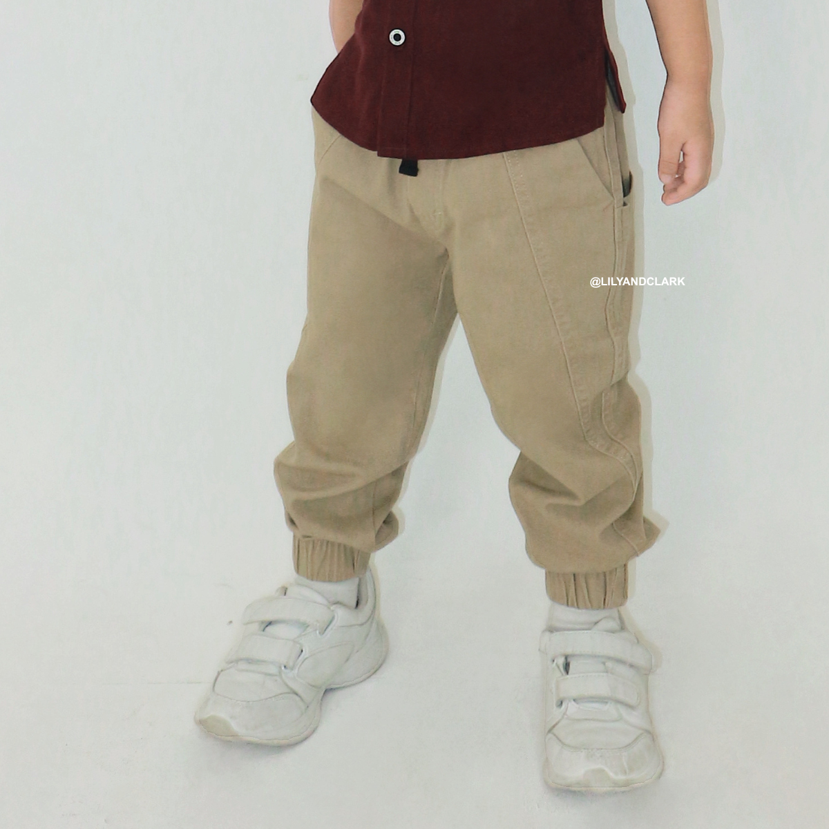 Lily And Clark Celana Chino BAGGY PANTS JOGER CBJ01 KHAKI