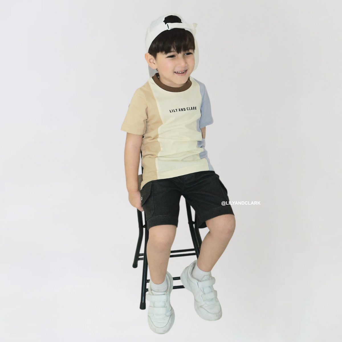 Lily And Clark Celana Pendek Cargo Chino CGP04 Abu