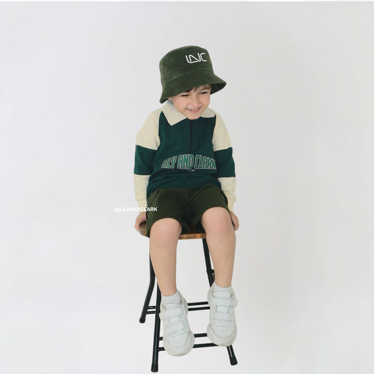 Lily And Clark Celana Cargo Chino Pendek CGP03 Army
