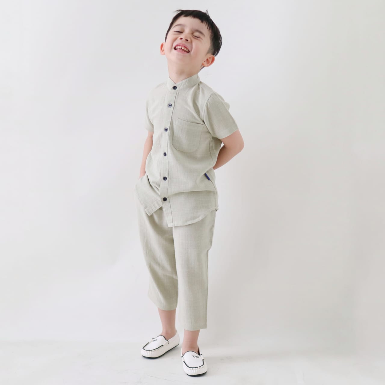 STELAN KOKO ANAK LINEN SK07 GREENTEA