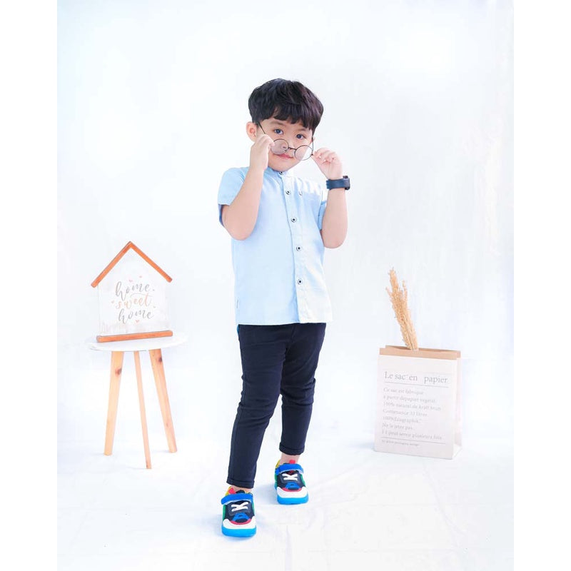 KEMEJA PENDEK ANAK LINEN KL05