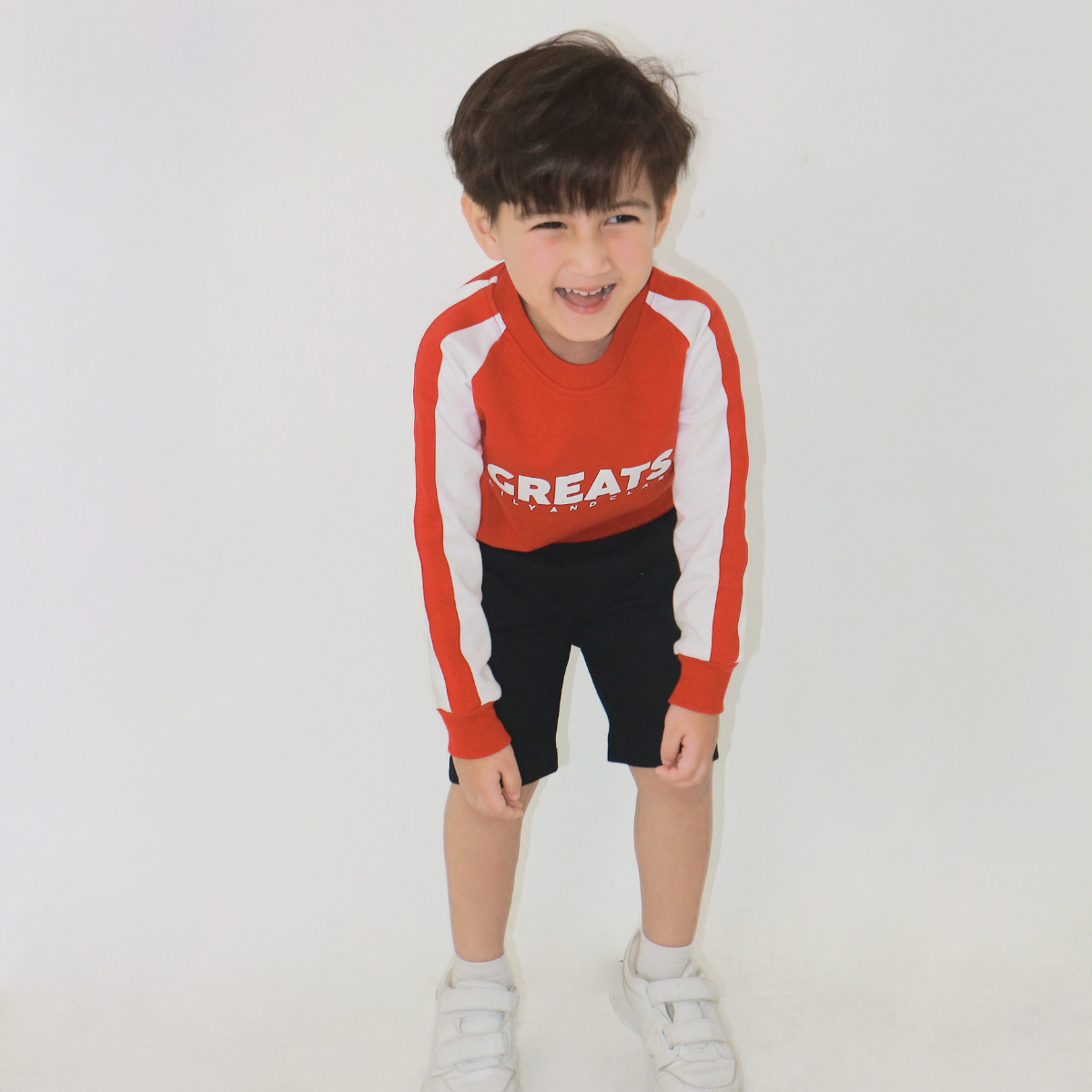 Lily And Clark Sweater Anak Warna Merah ST32 HEBAT