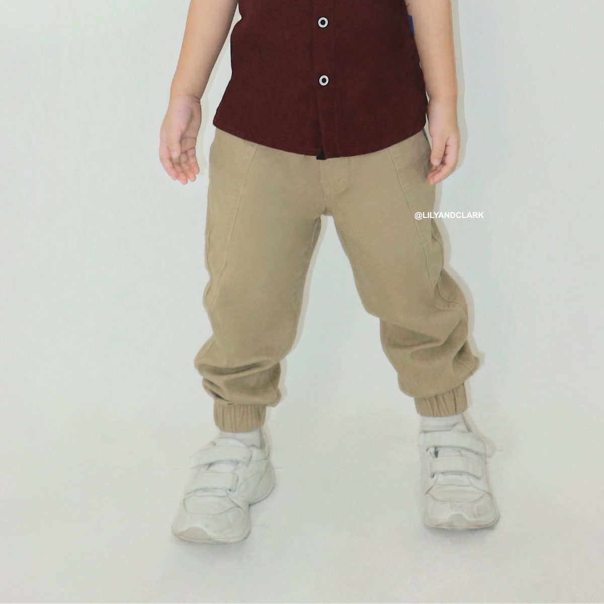 Lily And Clark Celana Chino BAGGY PANTS JOGER CBJ01 KHAKI