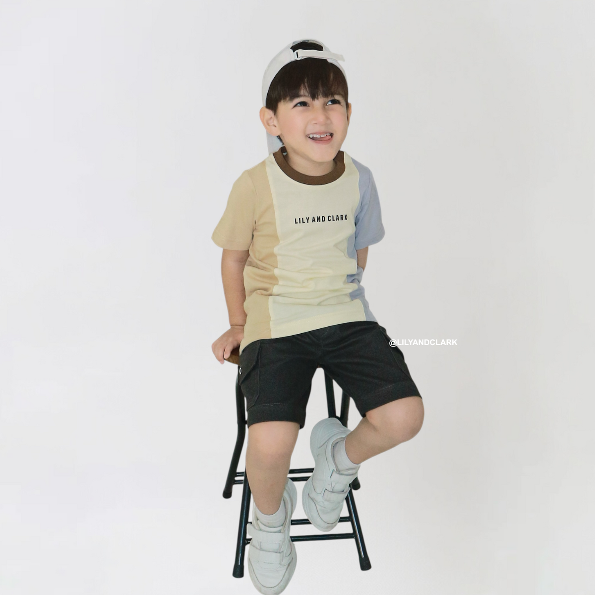 Lily And Clark Celana Pendek Cargo Chino CGP04 Abu