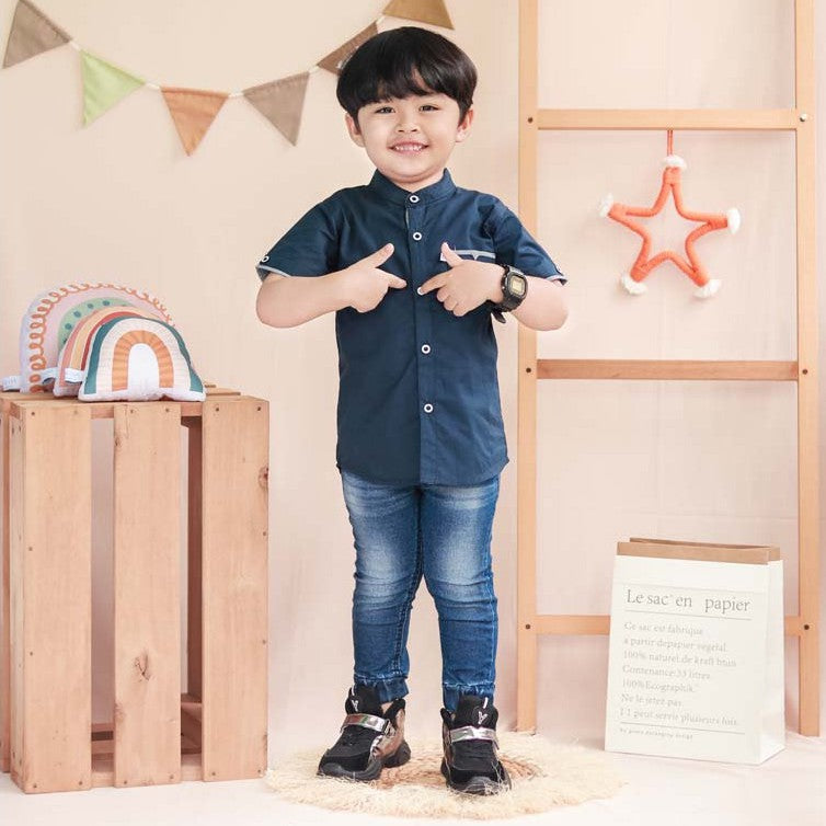 KEMEJA PENDEK ANAK KP01