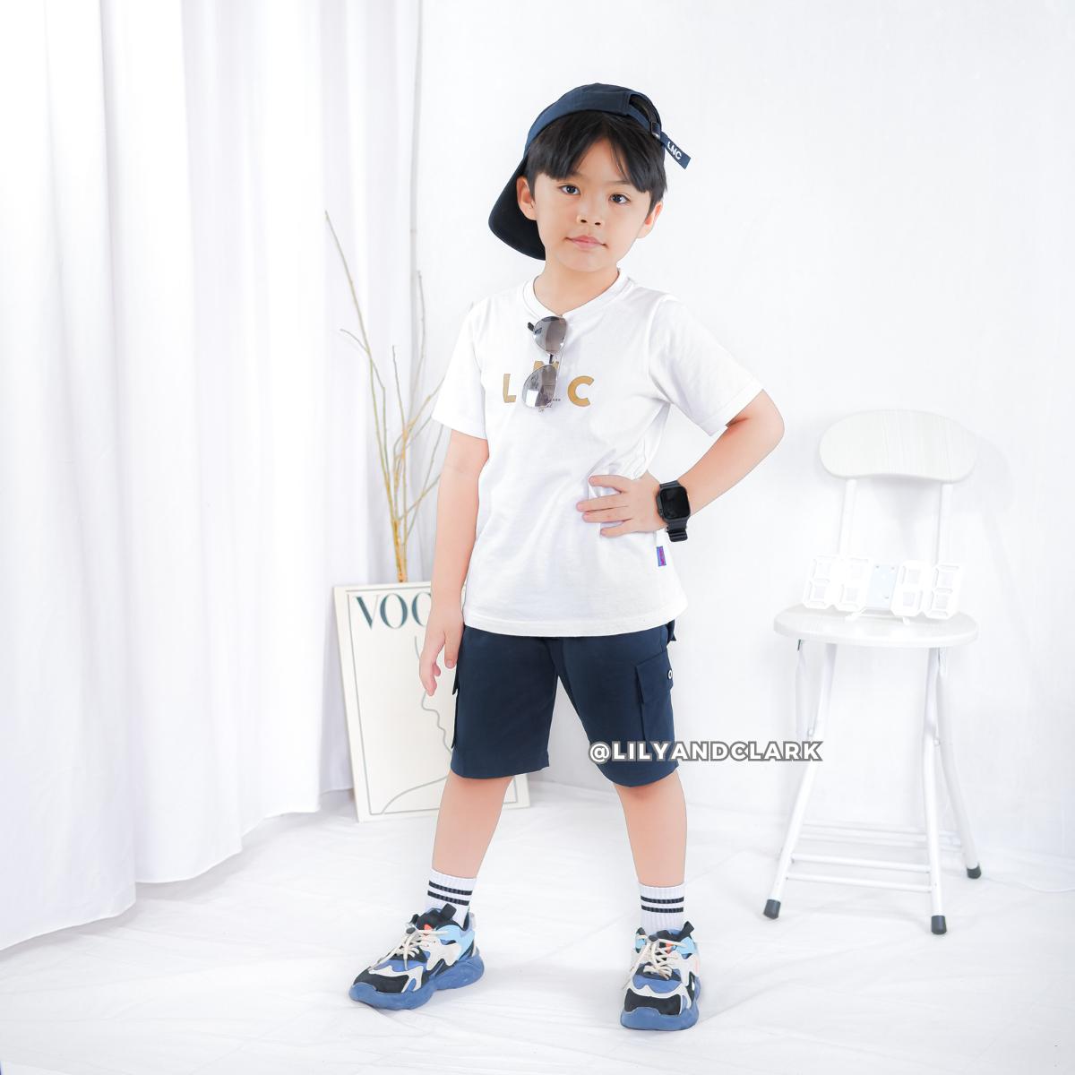 Celana Cargo Pendek Anak Navy - CAP02