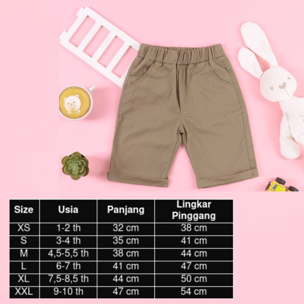 CELANA CHINO PENDEK ANAK CP01