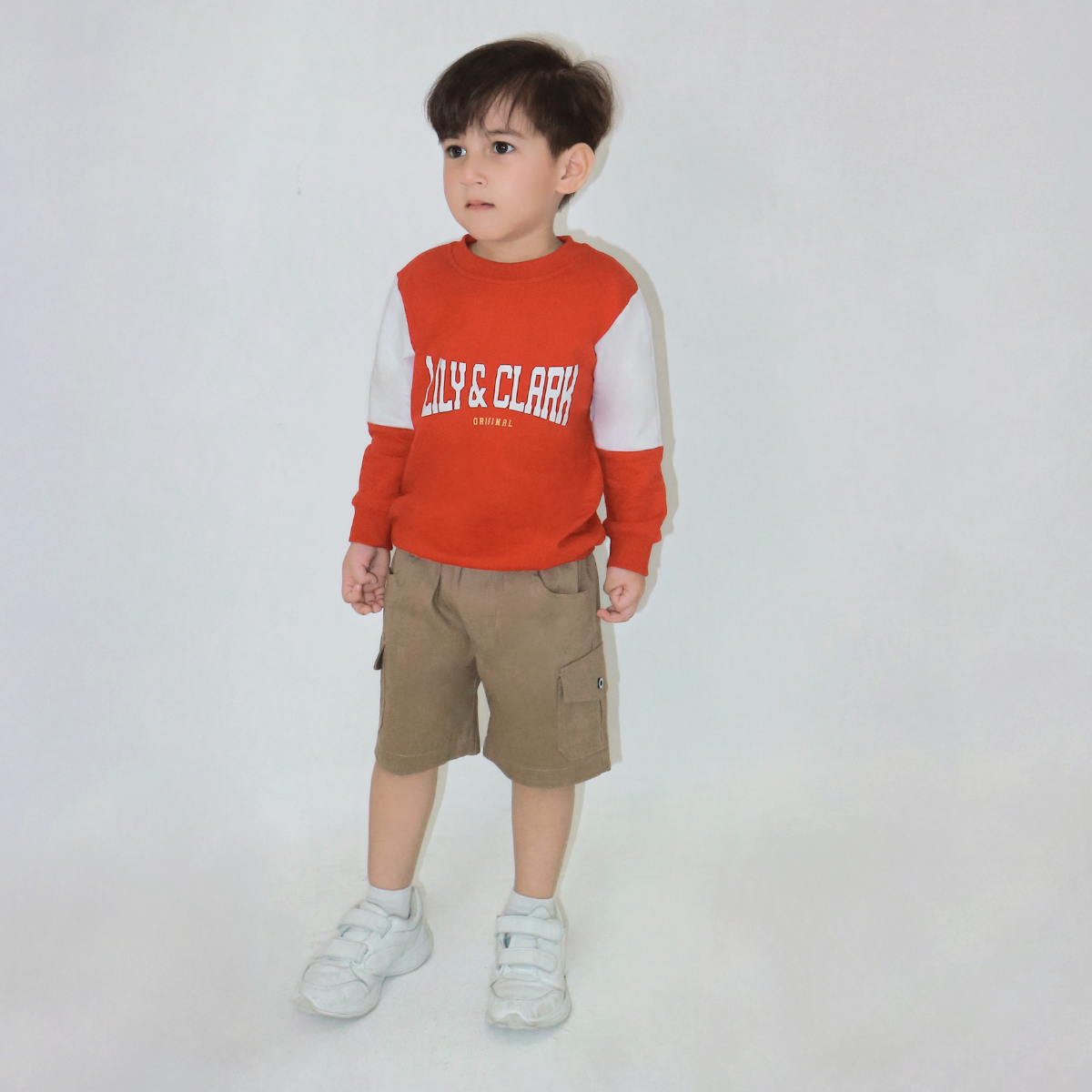Lily And Clark Sweater Anak Unisex Warna Merah ST31