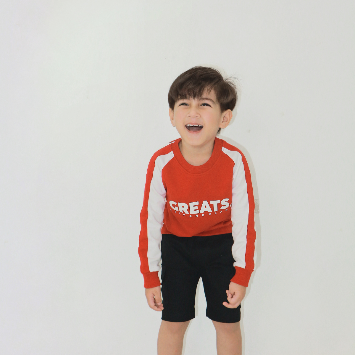 Lily And Clark Sweater Anak Warna Merah ST32 HEBAT