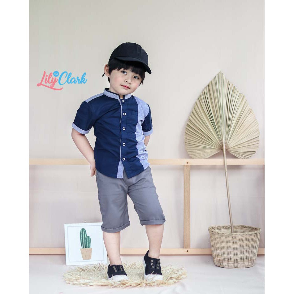 KEMEJA PENDEK KOKO ANAK KKL02