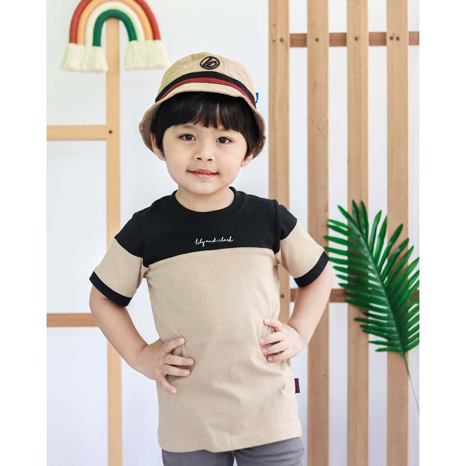 Lily And Clark Kaos Anak Warna Mocca kombinasi KLC22