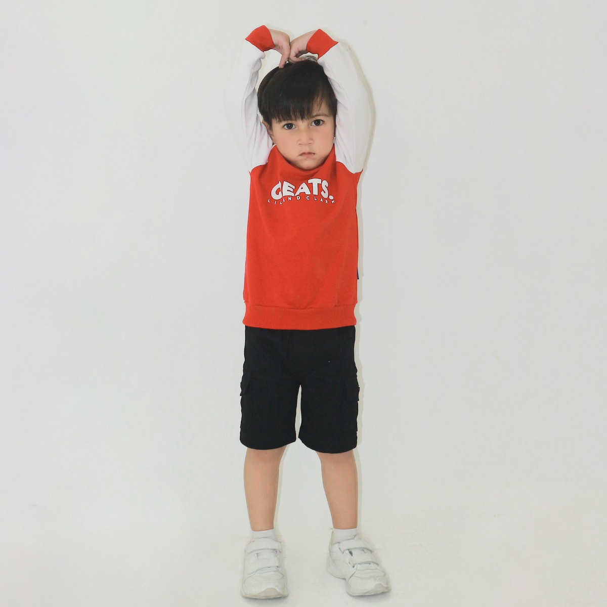 Lily And Clark Sweater Anak Warna Merah ST32 HEBAT