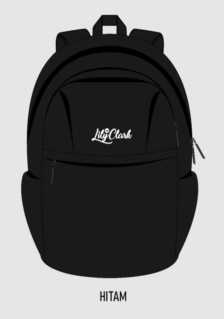 LILY AND CLARK Tas Ransel Anak warna Hitam KAVI-01